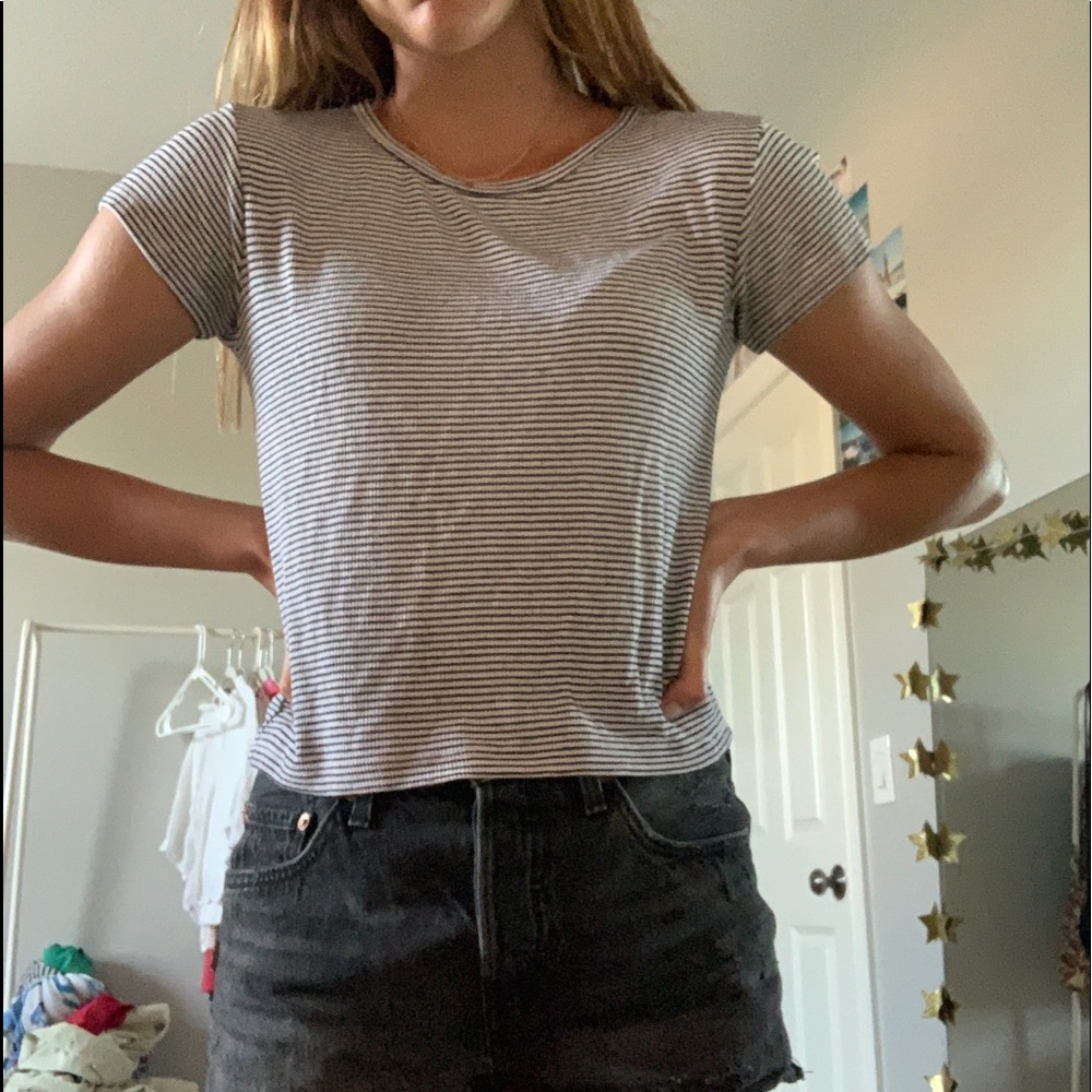 stripped brandy melville shirt